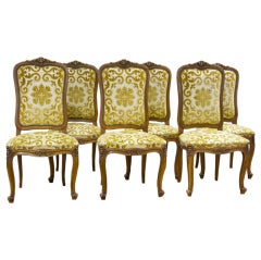 Set of 6 Louis XV Beechwood Side Chairs