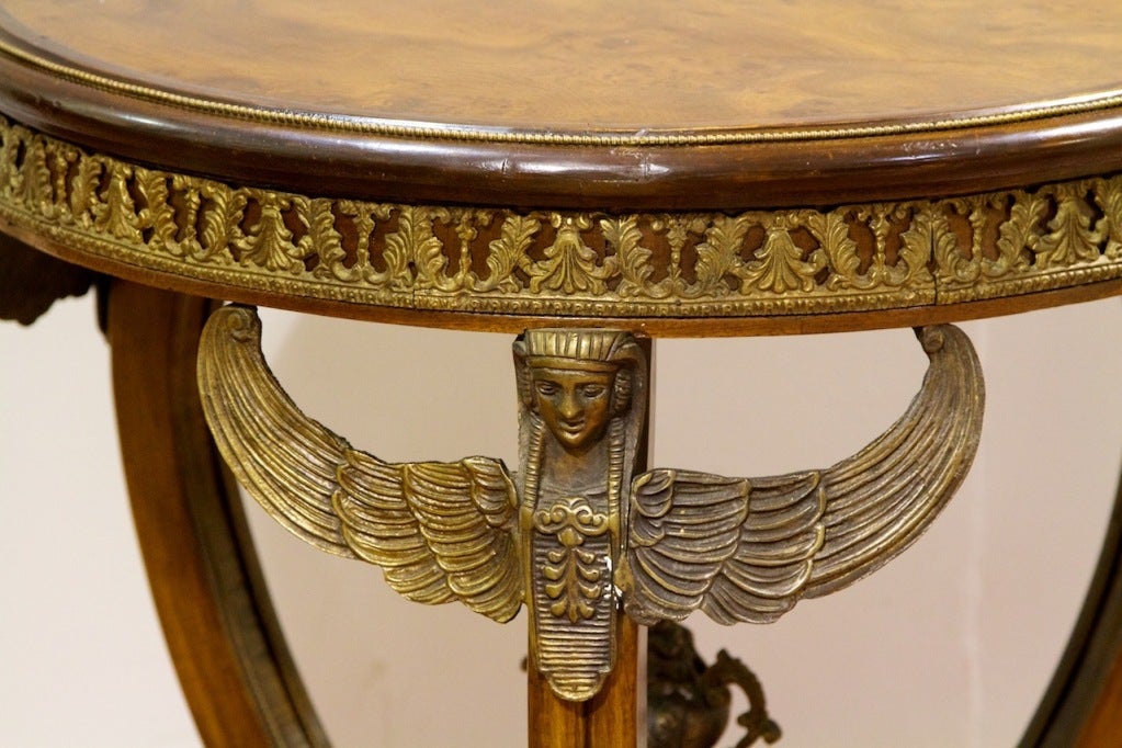 French A Fantastic Empire Occasional Table