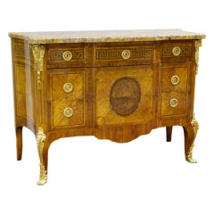 A 19th Century Transitional French Inlaid Commode