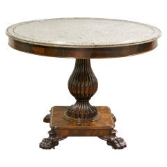 A Louis Philippe Marble Top Center Table