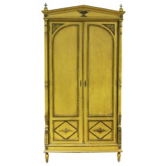 Antique A Painted Neo-Classical Style Corner Cabinet
