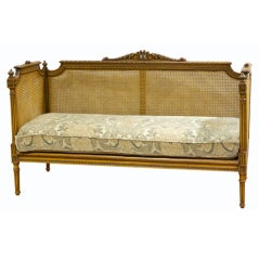 Louis XVI Style Settee with Cane work