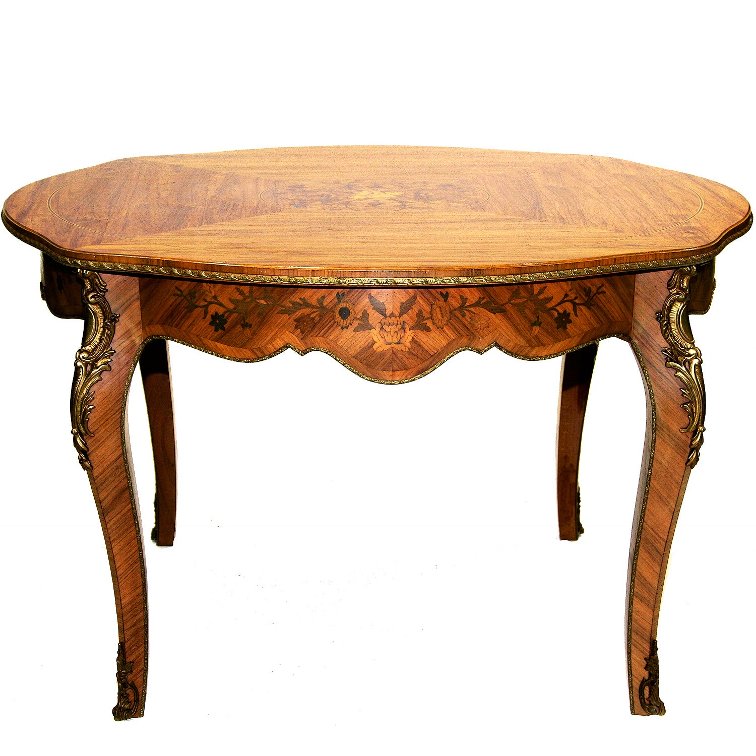 Louis XV Marquetry Center Table
