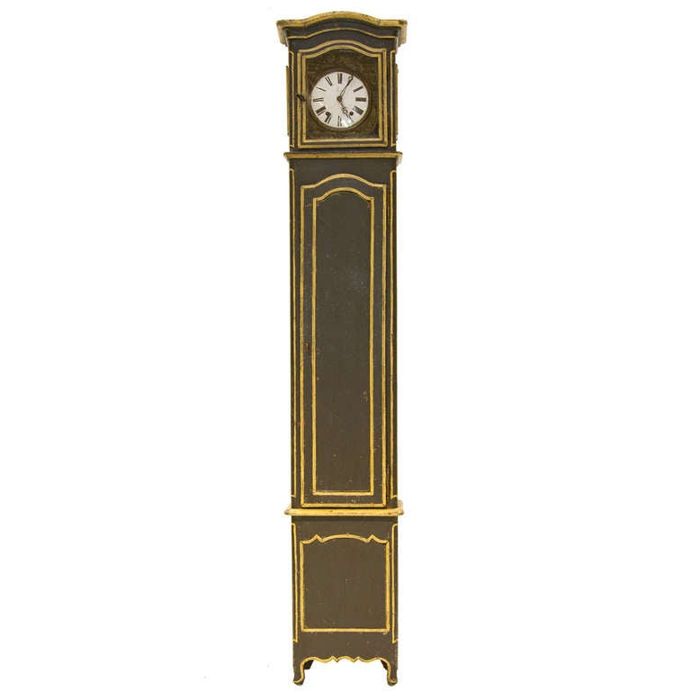 18th Century French Painted Horloge