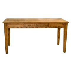19th Century  French Pine Writing Table