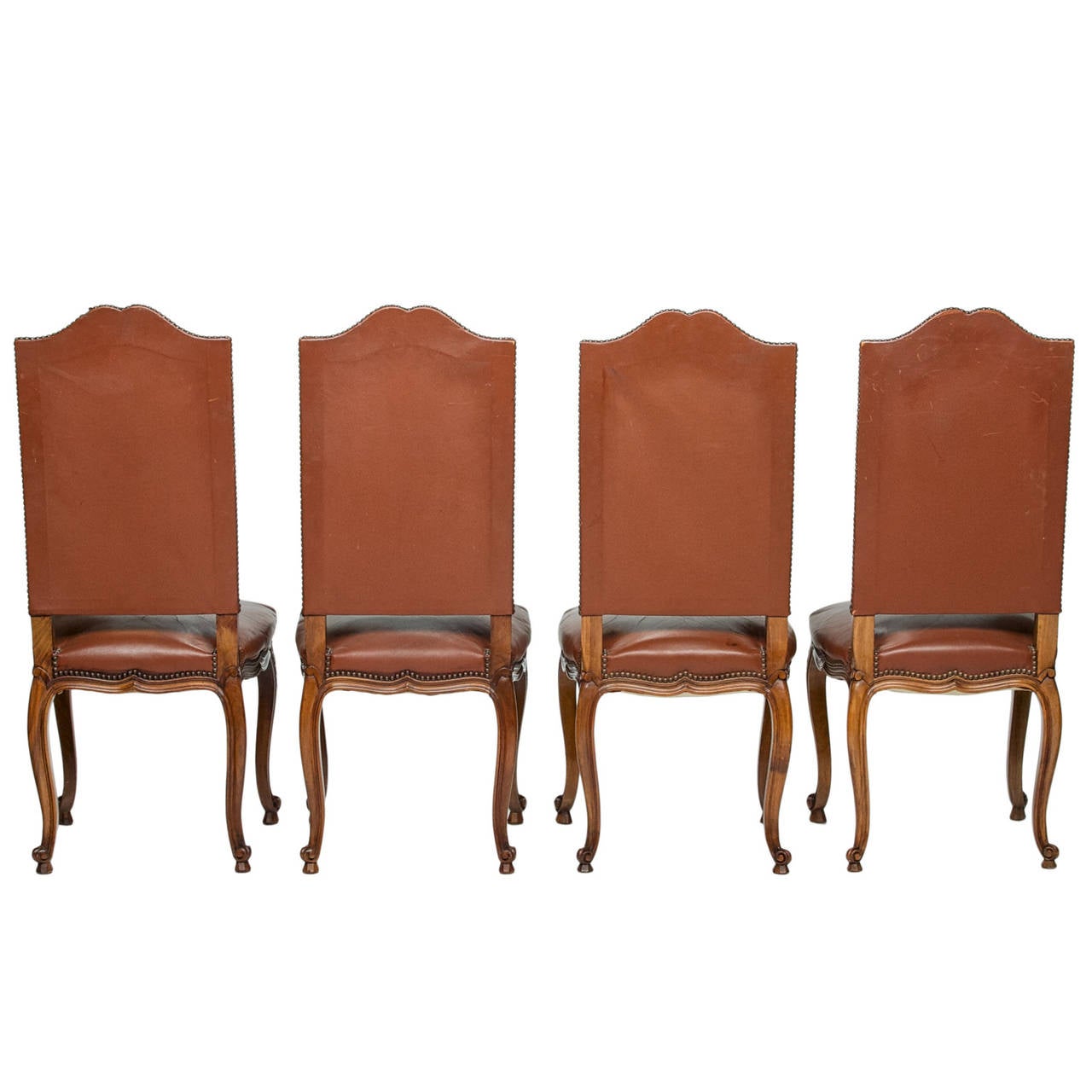Fine Set of Eight French Beechwood Side Chairs In Excellent Condition In Hixson, TN