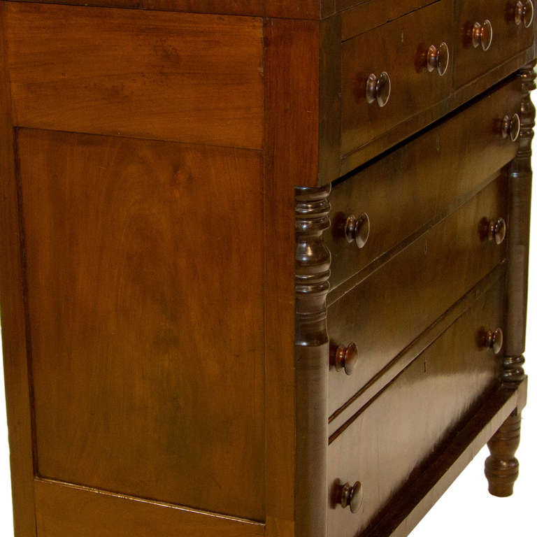 19th Century American Empire Mahogany Chest of Drawers 1