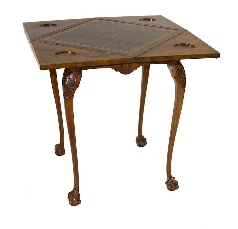 English A Charming Chippendale Style Envelope Game Table