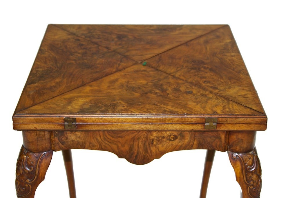 A Charming Chippendale Style Envelope Game Table 1