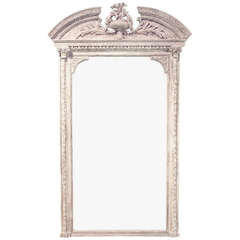 A 19th Century French Renaissance Painted Wall Mirror 6