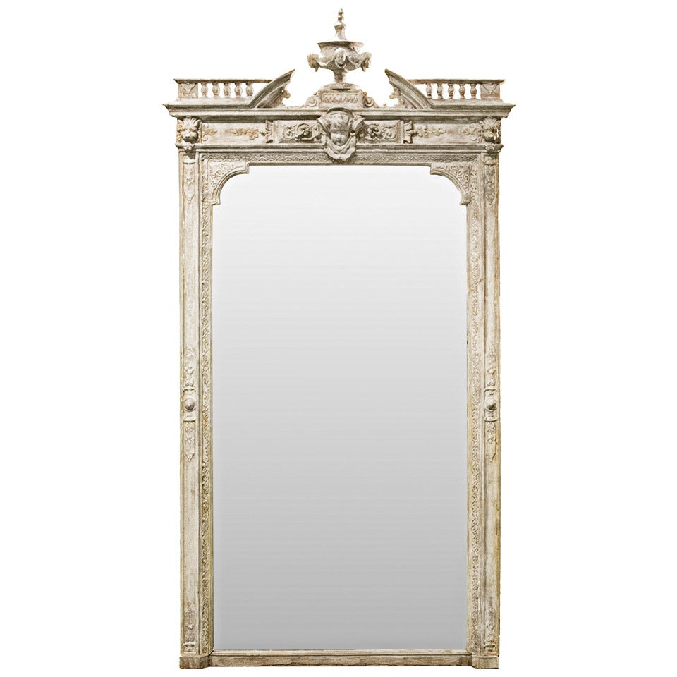19th Century French Renaissance Overmantel Mirror