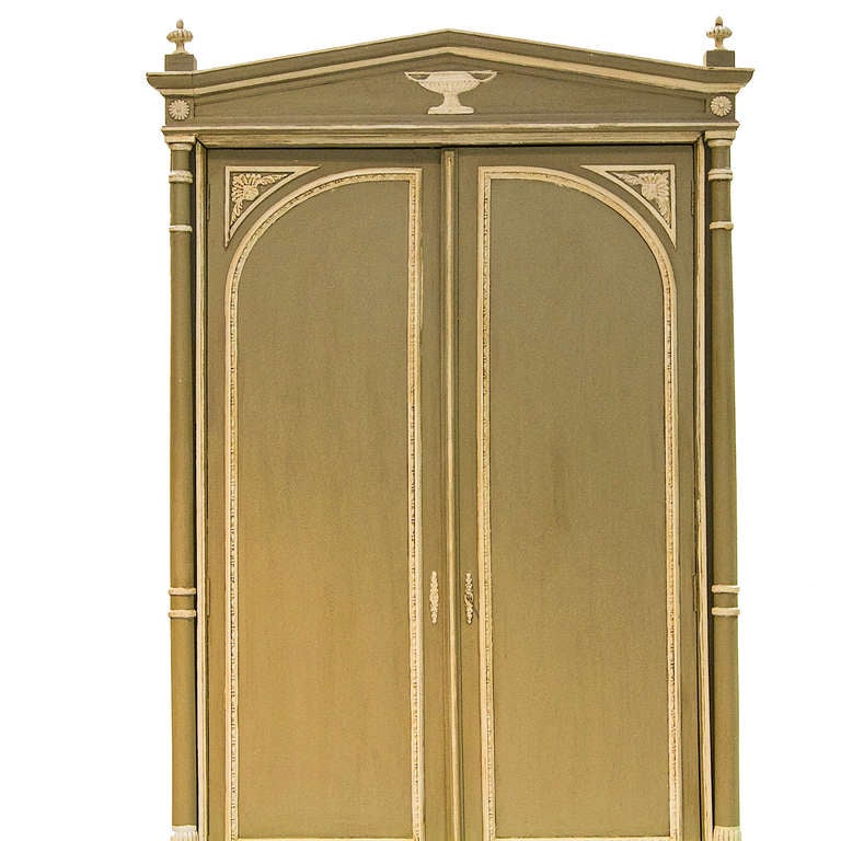 French 19th Century Neoclassical Style Corner Cabinet