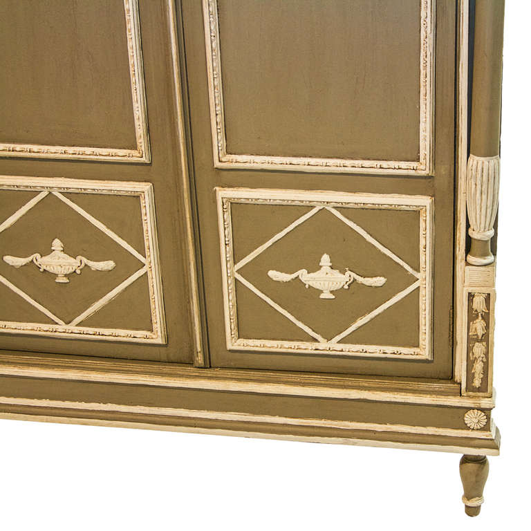 19th Century Neoclassical Style Corner Cabinet 1