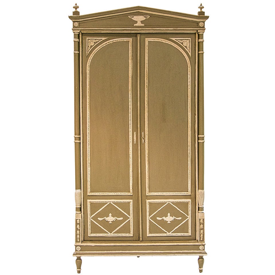 19th Century Neoclassical Style Corner Cabinet