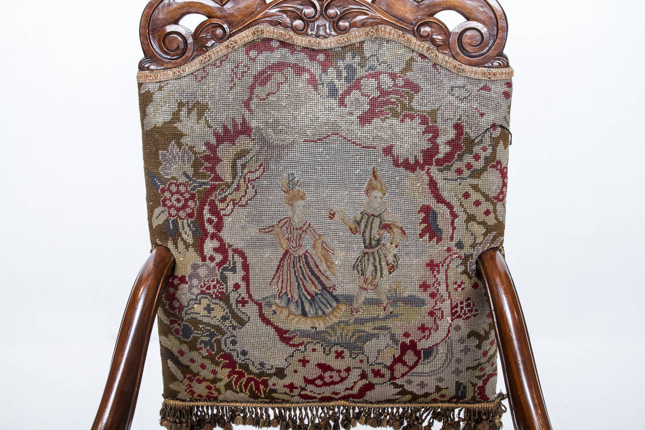 19th Century Dutch Tapestry Armchair 2