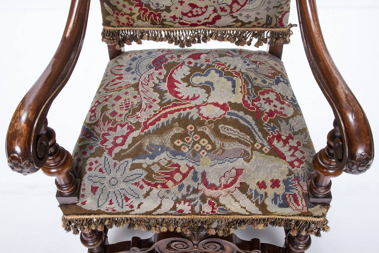 19th Century Dutch Tapestry Armchair 1