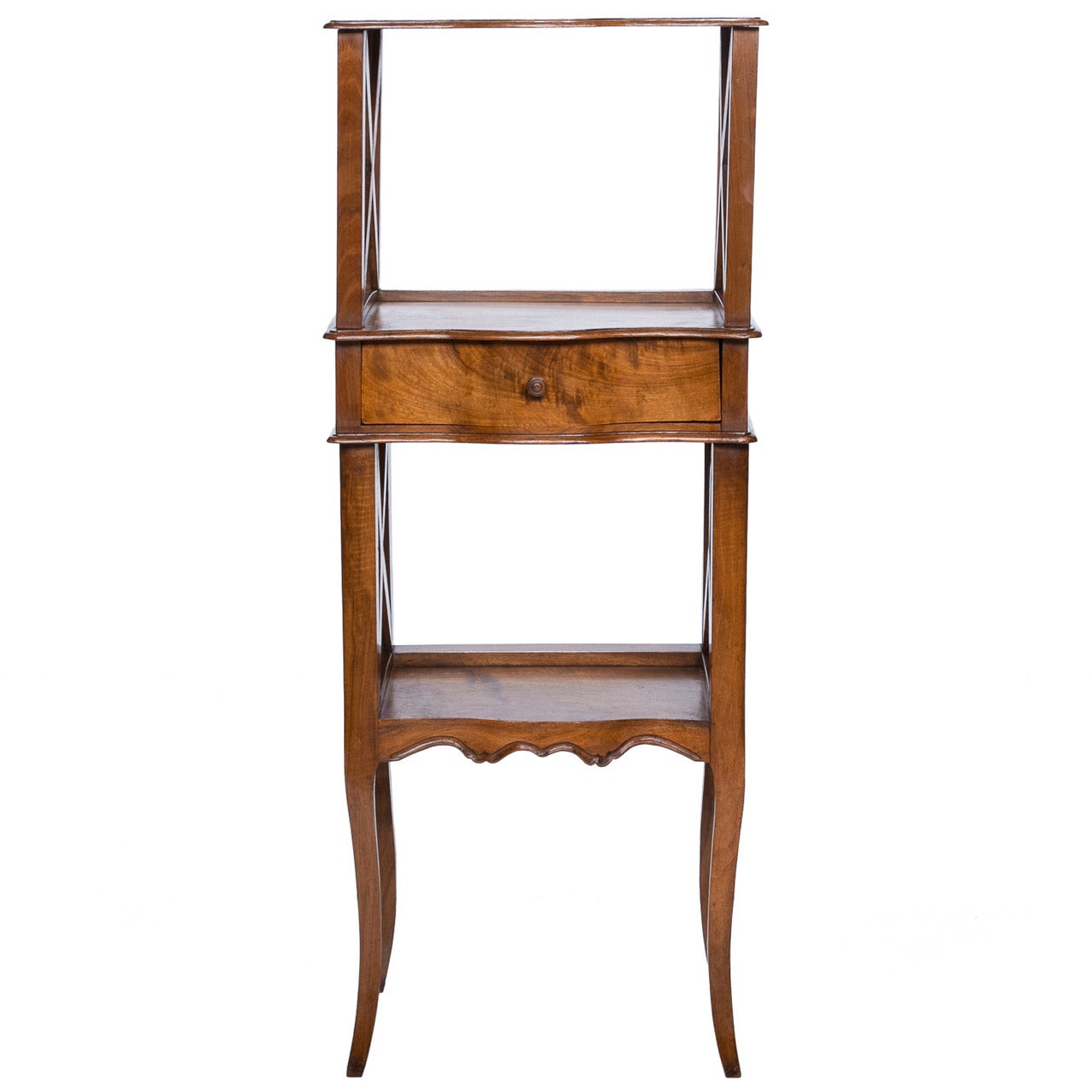 Provincial Walnut Standing Etagere from the 19th Century