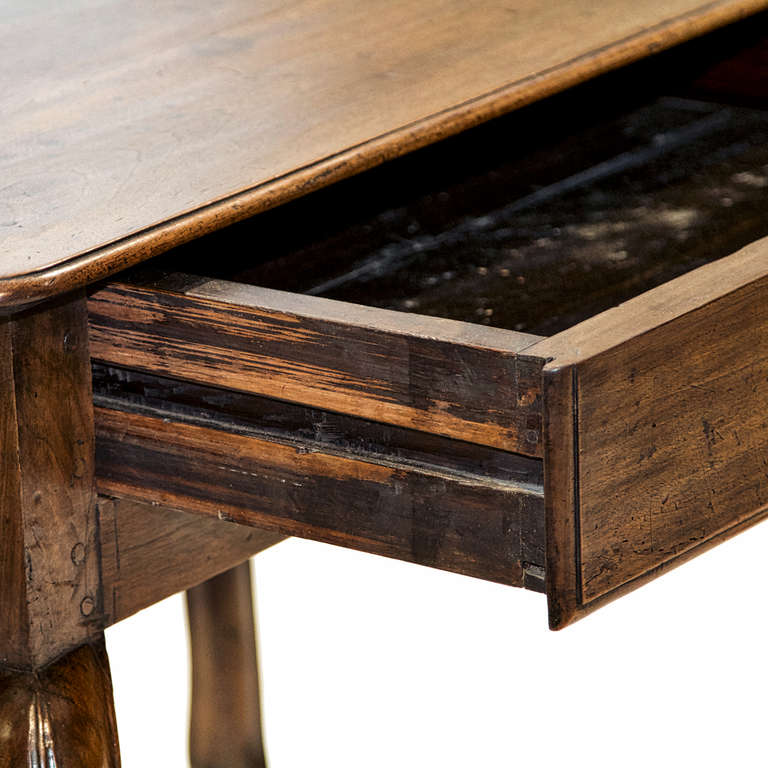 18th Century and Earlier 18th Century Walnut Table from the Burgundy Region of France