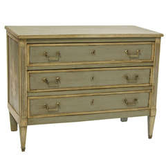 19th Century Painted Transitional Style Commode