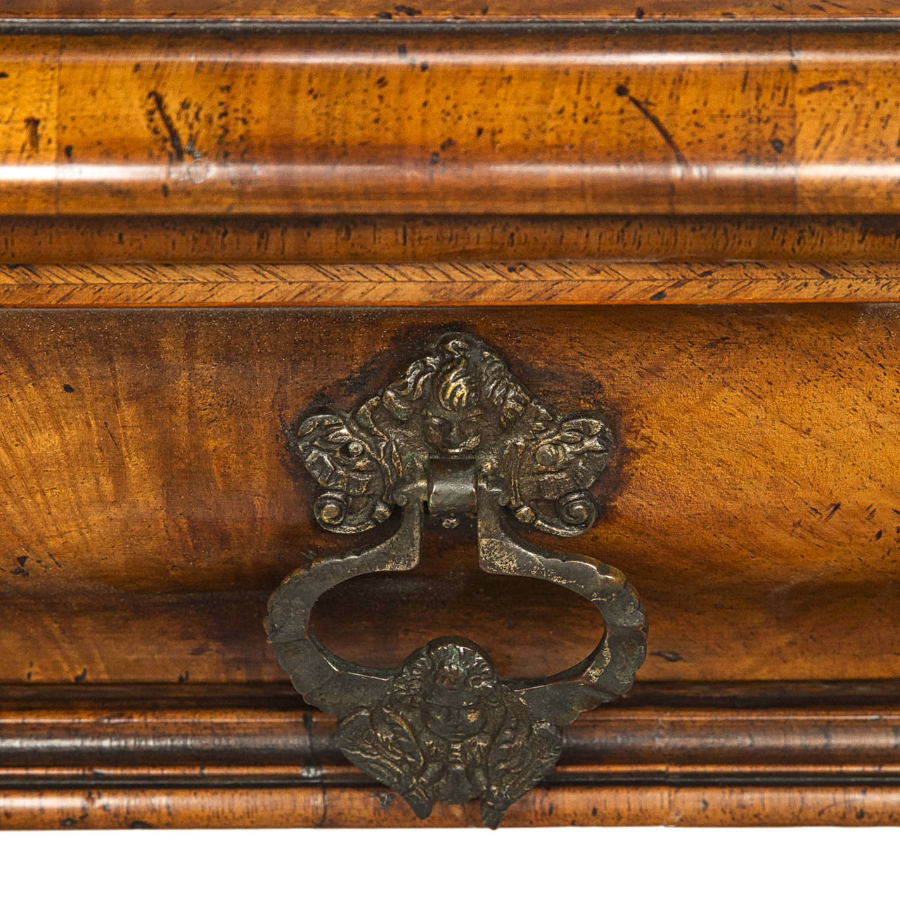 William and Mary 19th Century English Walnut Console