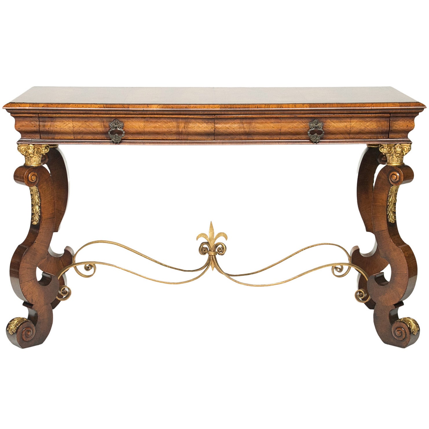 19th Century English Walnut Console