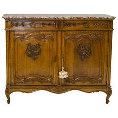 Louis XV Style Marble Top Buffet