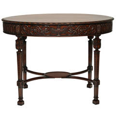 19th Century Oval Sheraton Style Centre Table 5