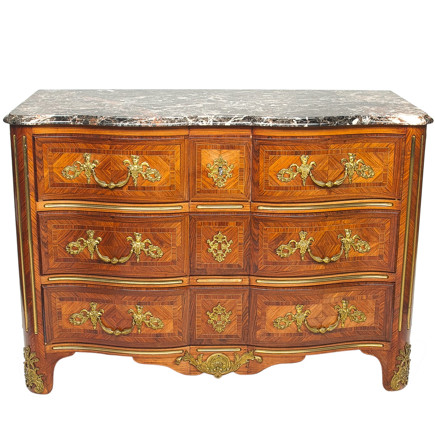 Late 19th Century Regencé Marble-Top Commode
