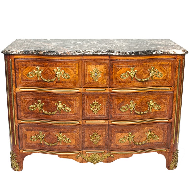 Late 19th Century Regencé Marble-Top Commode For Sale at 1stDibs