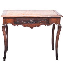 Early 19th Century French Provincial Walnut Writing Table