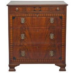 19th Century Small Parquetry English Chest