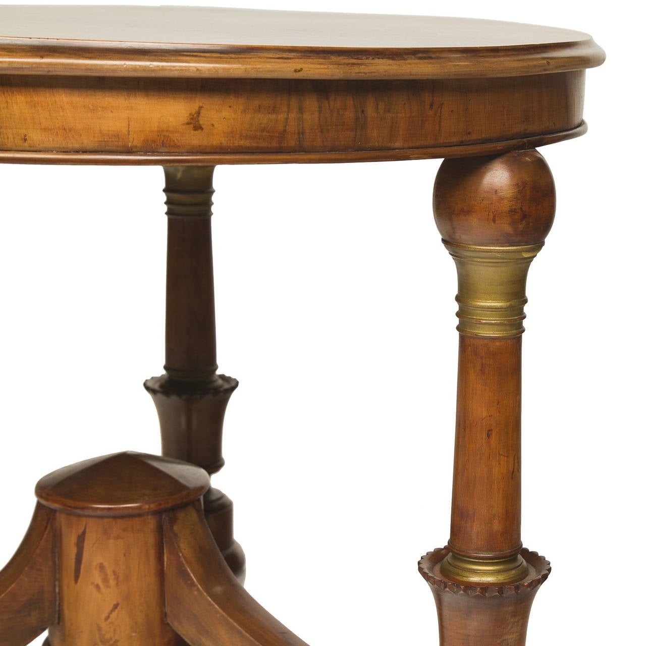 19th Century French Empire Round Side Table 1