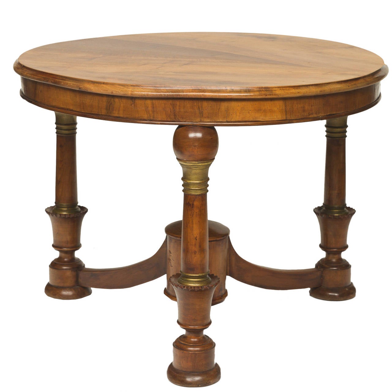 19th Century French Empire Round Side Table 3