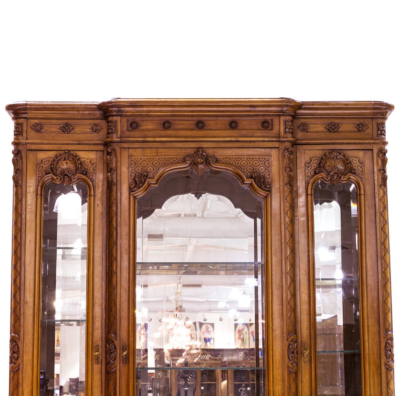 Louis XV Style Walnut Bibliotech from the 19th Century 3