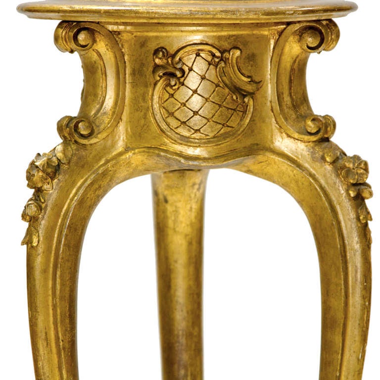 French 19th Century Giltwood Plant Stand