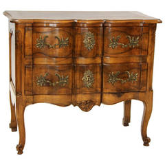 Provincial Walnut Commode in the Louis XV Style