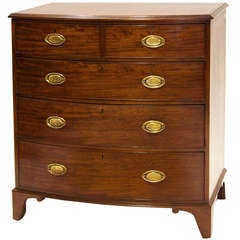 19th Century English Bow-Front Chest