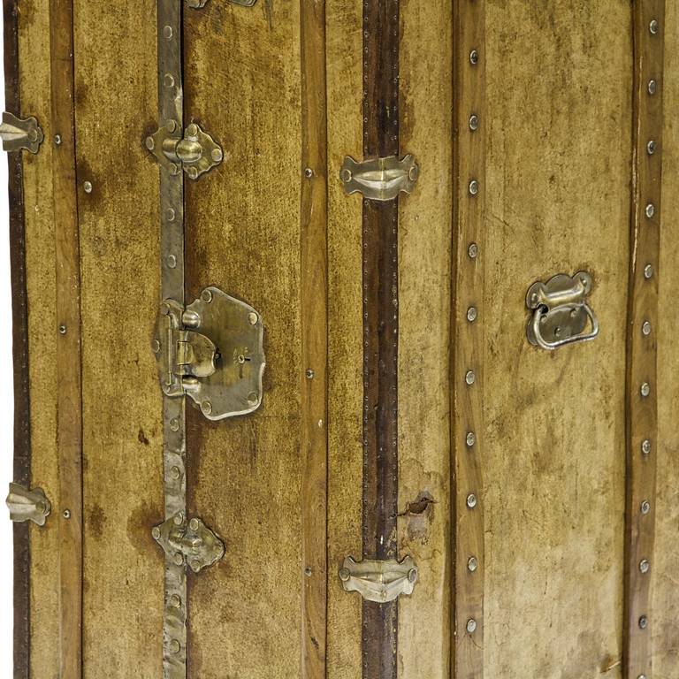 1920′s French Leather Fitted Trunk