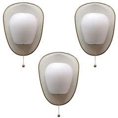 Trio of French Wall Lights