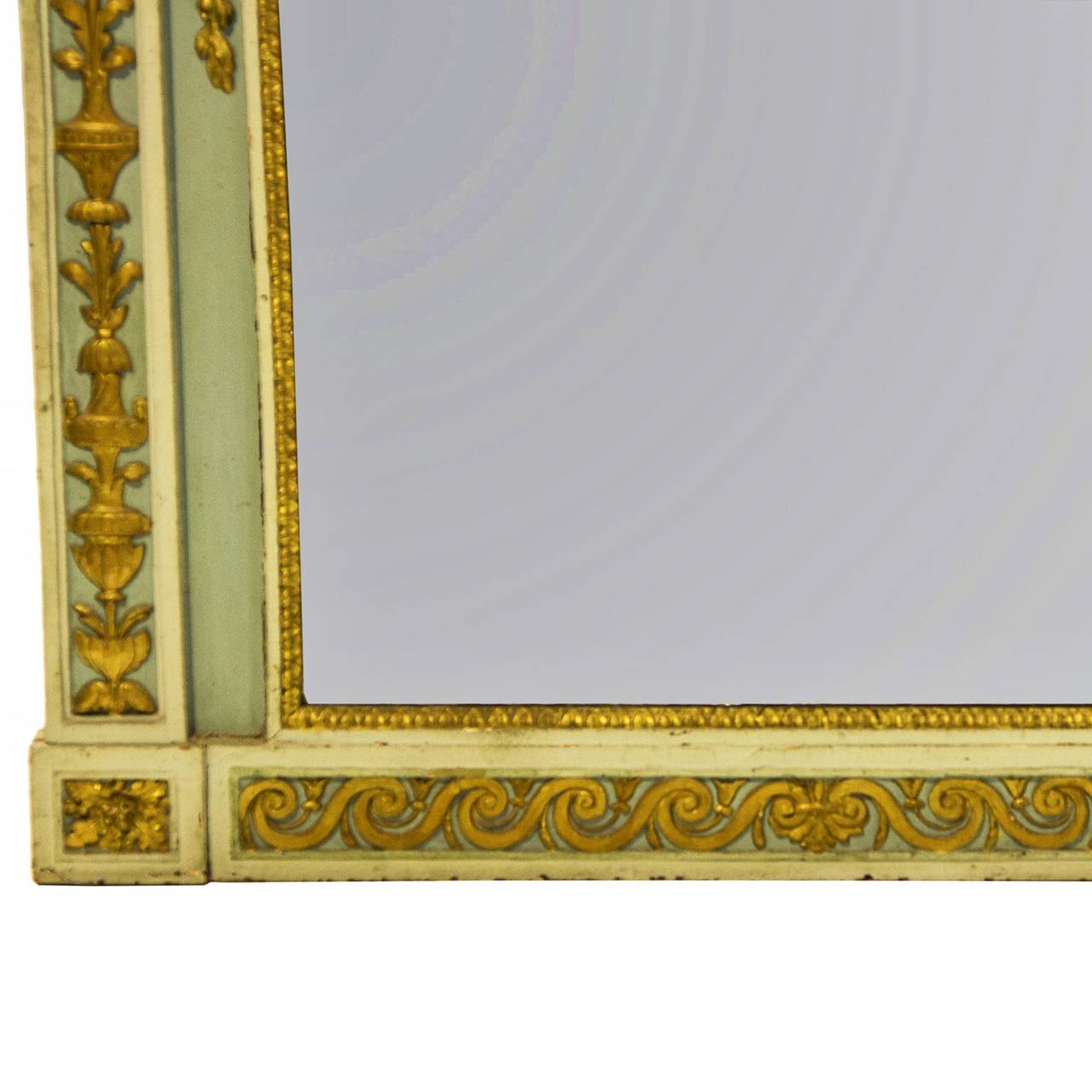 18th Century Painted Mantel Mirror In Excellent Condition In Hixson, TN