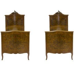 Antique Louis XV Twin Beds