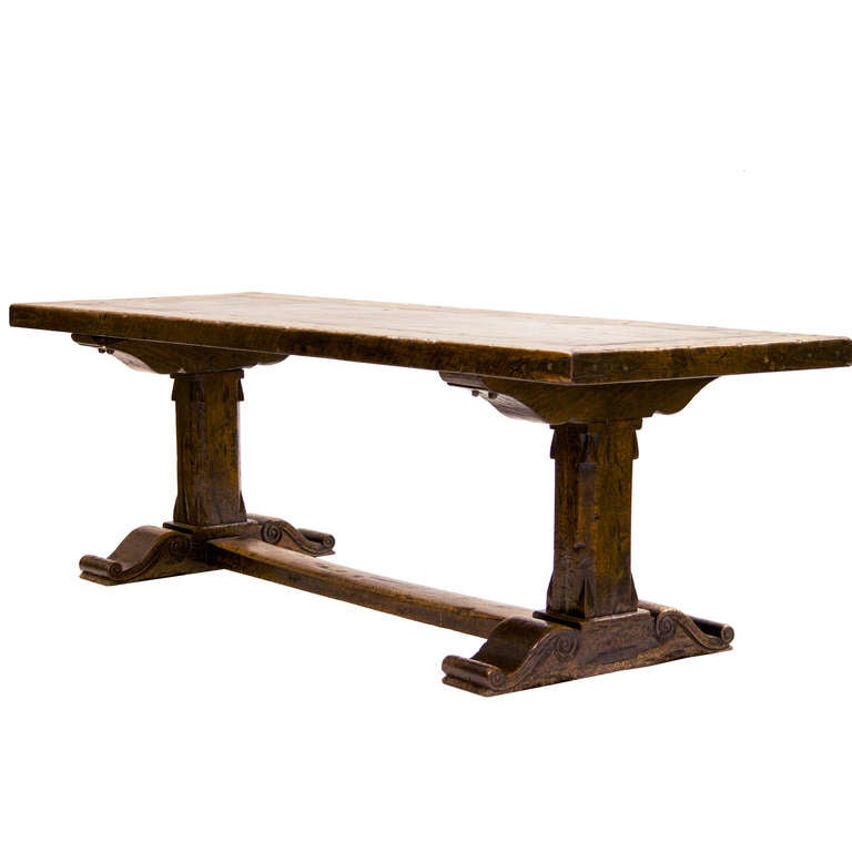 Vintage Country French Trestle Table 1
