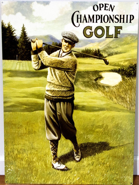 Vintage Sign For Open Championship