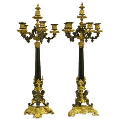 Pair of  Ornate French Candelabra