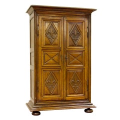 An Impressive French Walnut Armoire but Small Porportions