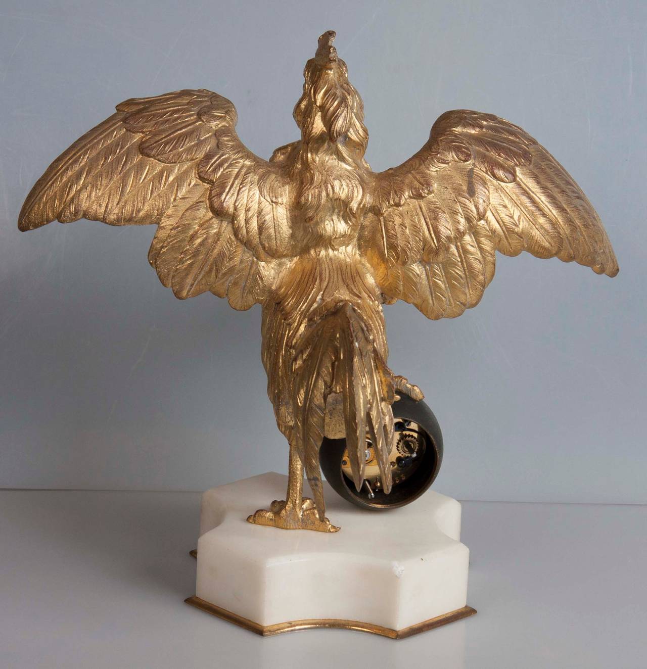 Mid-19th Century 19th Century French Rooster Clock For Sale
