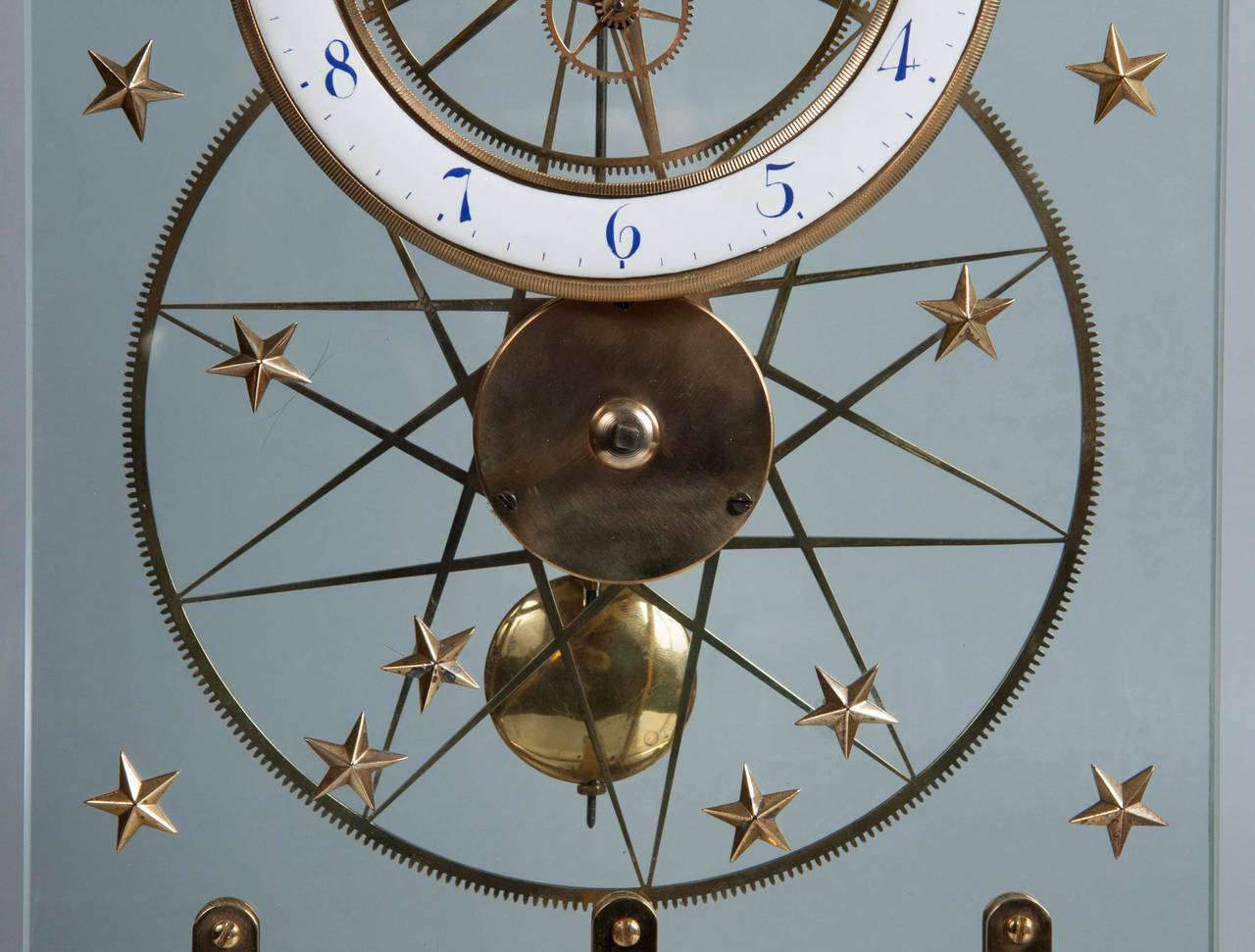 french skeleton clock