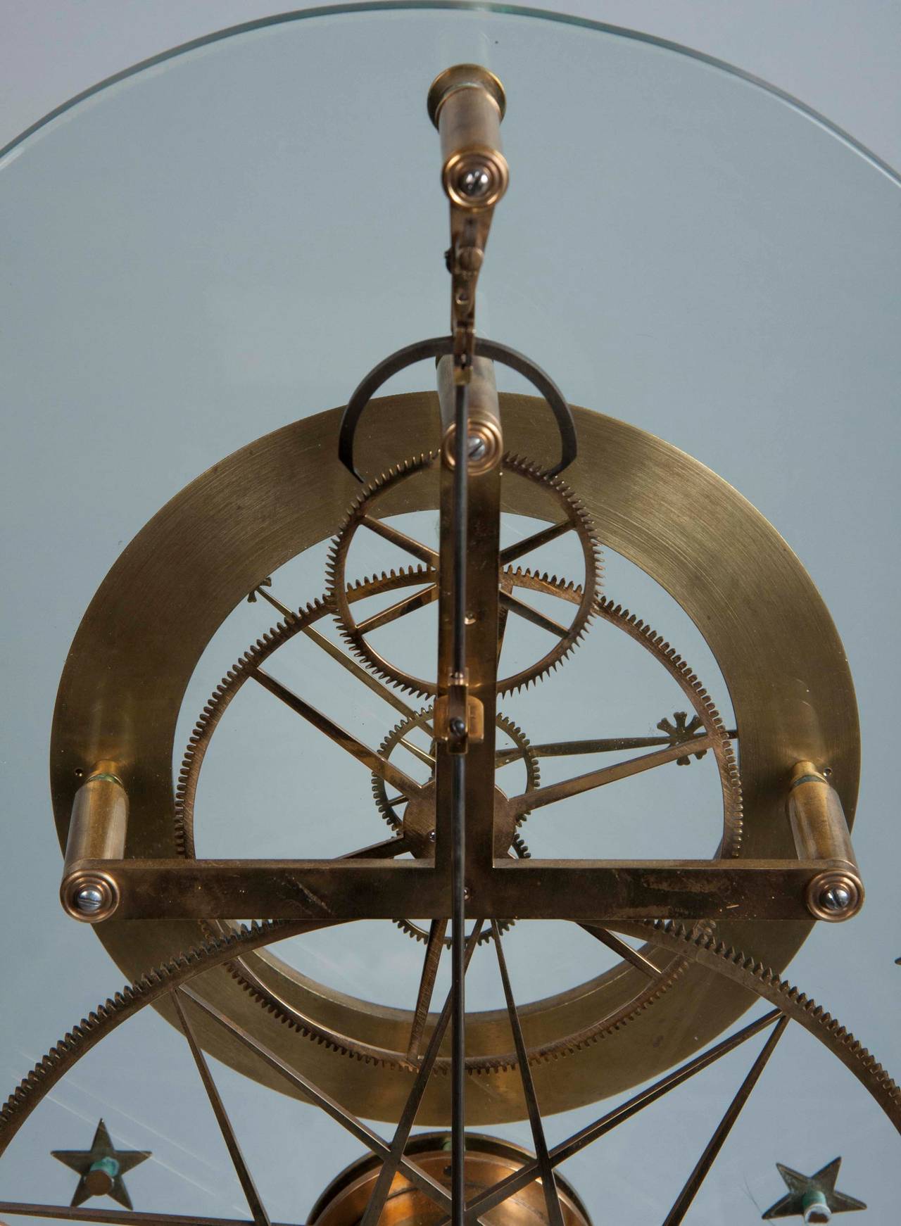 French Glass Skeleton Clock 3