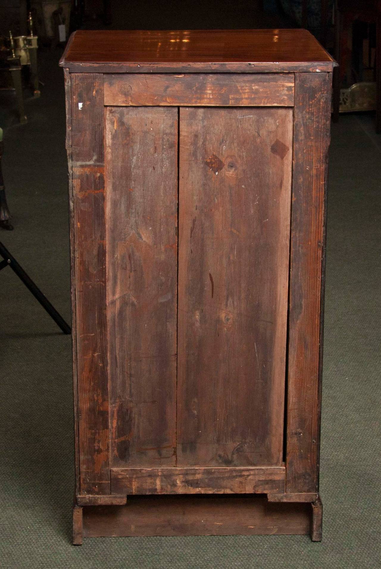 Pair of English Mahogany Hepplewhite Pedestal Cabinets 4