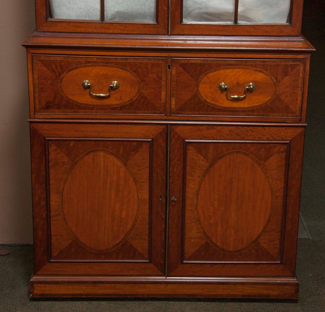 Rare Near Pair of Regency Bookcases For Sale at 1stdibs